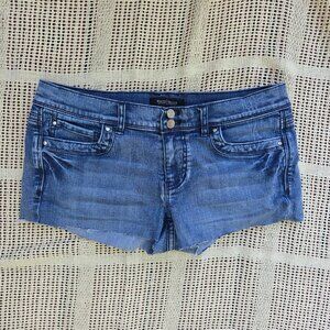 Y2K Raw Cut Lowrise Micro Denim Shorts